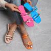 New Women's Shoes Summer Flats Flip Flops Dress Shallow Casual Female Slides Rome Open-toe Women Slippers Slingback Sandals
