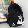 Рюкзак Звезда Большой Вместимости Вельветовый Дневной Рюкзак Портативный Милый Рюкзак с Узором Звезд Регулируемые Лямки для Колледжа Работы Путешествий