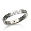 Used TIFFANY&Co. Ring Flat Band EU#50 Pt950Platinum/diamond 4.9g Platinum Jewelry