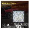 Комплект из 2 шт. 4-дюймовых светодиодных рабочих фар-прожекторов 48 Вт – 4000 лм, квадратные фары дальнего света для грузовика, трактора, прицепа, экскаватора, квадроцикла, UTV, пикапа, газонокосилки, лодки