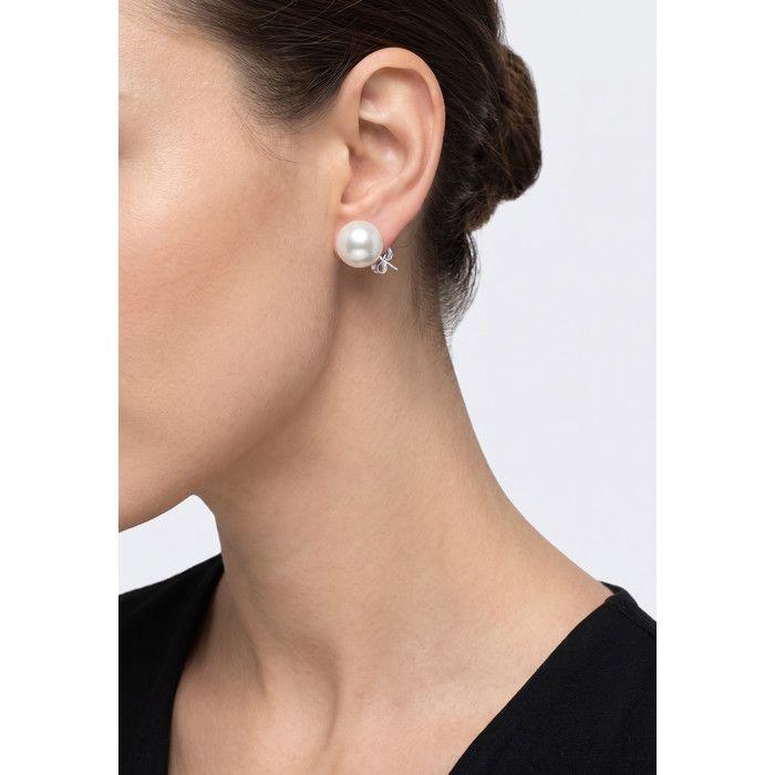 Boucles d'oreilles - PEARLS & COLORS - Pearls & Colors - Perle d'eau douce 12-13 mm - Argent 925 - Qualité AAA+