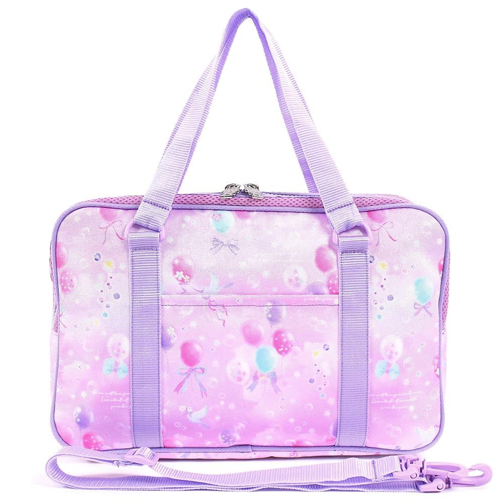 COLORFUL CANDY STYLE Calligraphy and for Elementary School with Shoulder Pastel Balloon NN102010 Set, Water-Repellent Lightweight, Girls, Students,