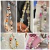 Hanging Cord Phone Strap 3D Star Mobile Lanyard Mobile Accessories Beaded Phone Chain  Women Girls
