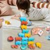 Montessori Cute Animal Stacking Blocks Building Toys, Kindergarten Educational Toys Balance Game,