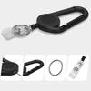 Badge Holder with Carabiner Clip Lightweight Portable Widely Used Heavy-Duty Retractable Badge Clip Key Holder