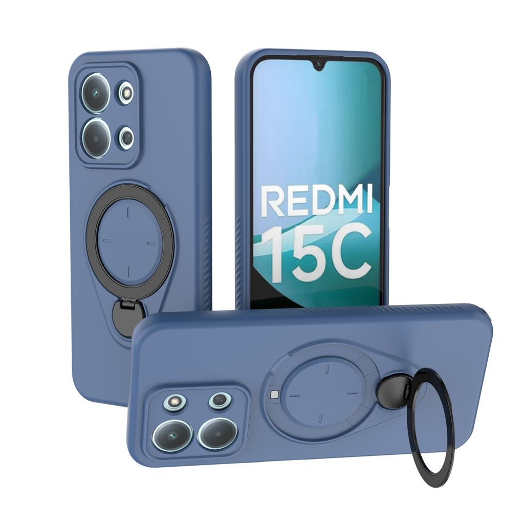Магнитный чехол-подставка с вращением на 360° для Redmi 15C 4G 5G Redmi 15 Note 15 Защитный чехол-броня с защитой от ударов, поддерживает беспроводную зарядку