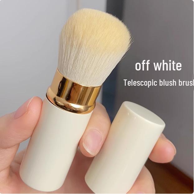 Выдвижная кисть для тональной основы и румян: Без разводов, Портативный, Пыленепроницаемый, Не впитывающий, В наличии