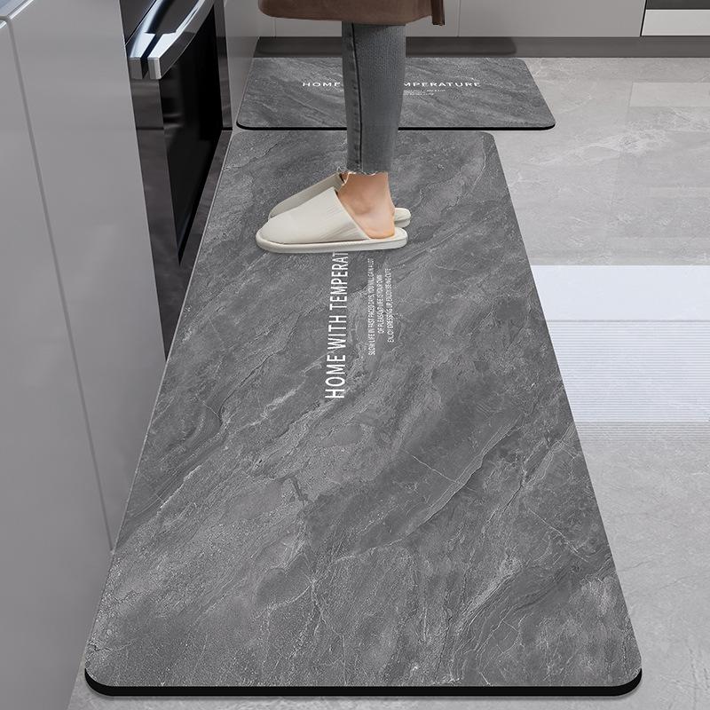 Коврик для пола кухни Diatom Mud Dirty Anti-slip Mat Simple Air-Soaching Water Absorbing Mat Home Easy to Cleaning Long Foot Mat