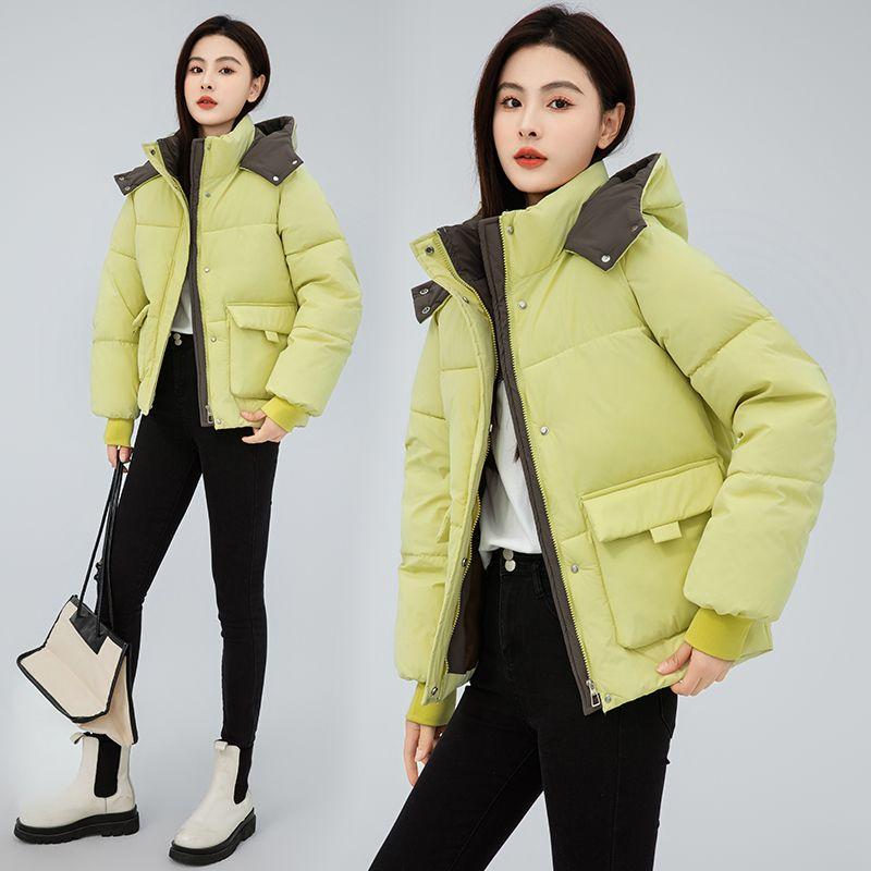Короткая куртка с капюшоном в корейском стиле для женщин, повседневное пальто в повседневном стиле