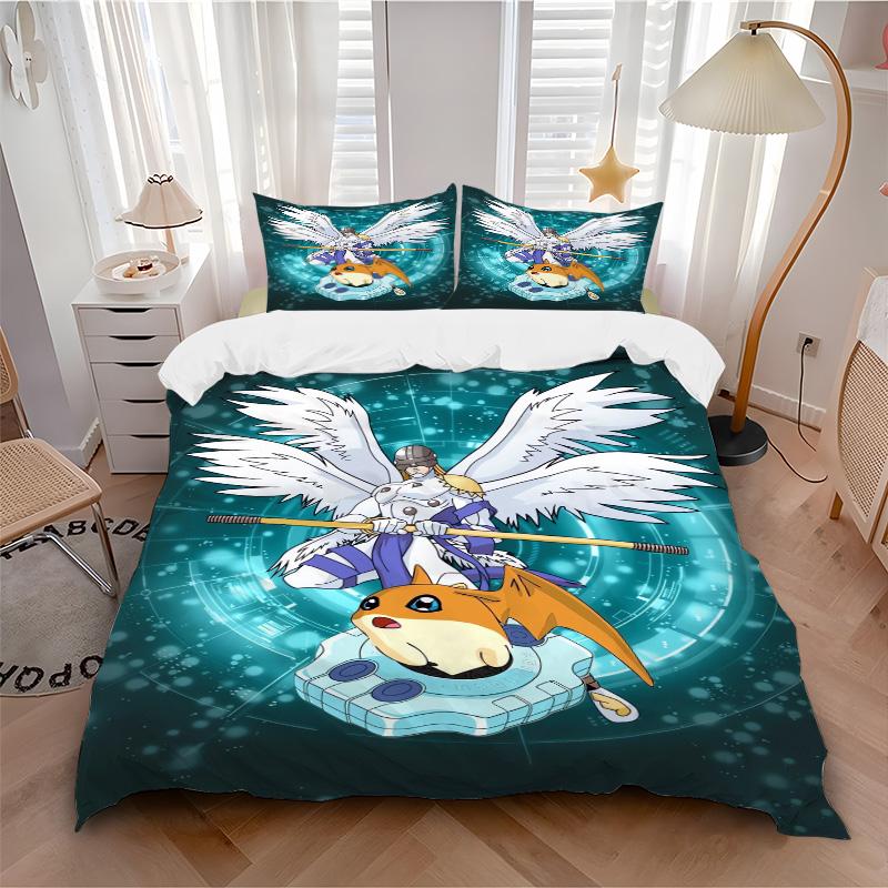 Angel Warrior Partner Print 3Pcs Bedding Setduvet Cover With 2 Bedropillowcase Home Birthday Gift