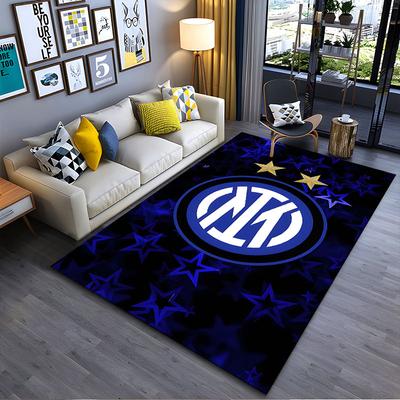 Inter Milan Logo Carpet Design Suitable As a Non-slip Mat for the Living Room or Bedroom Sofa