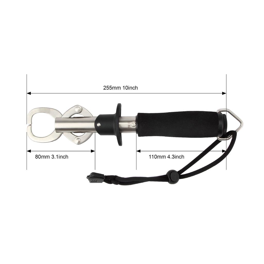 CRAZY SHARK Fish Fish Fish Lightweight Fish Stainless Portable Grip, Catcher, Grabber, Gripper, Steel, Multi-Function Tool,