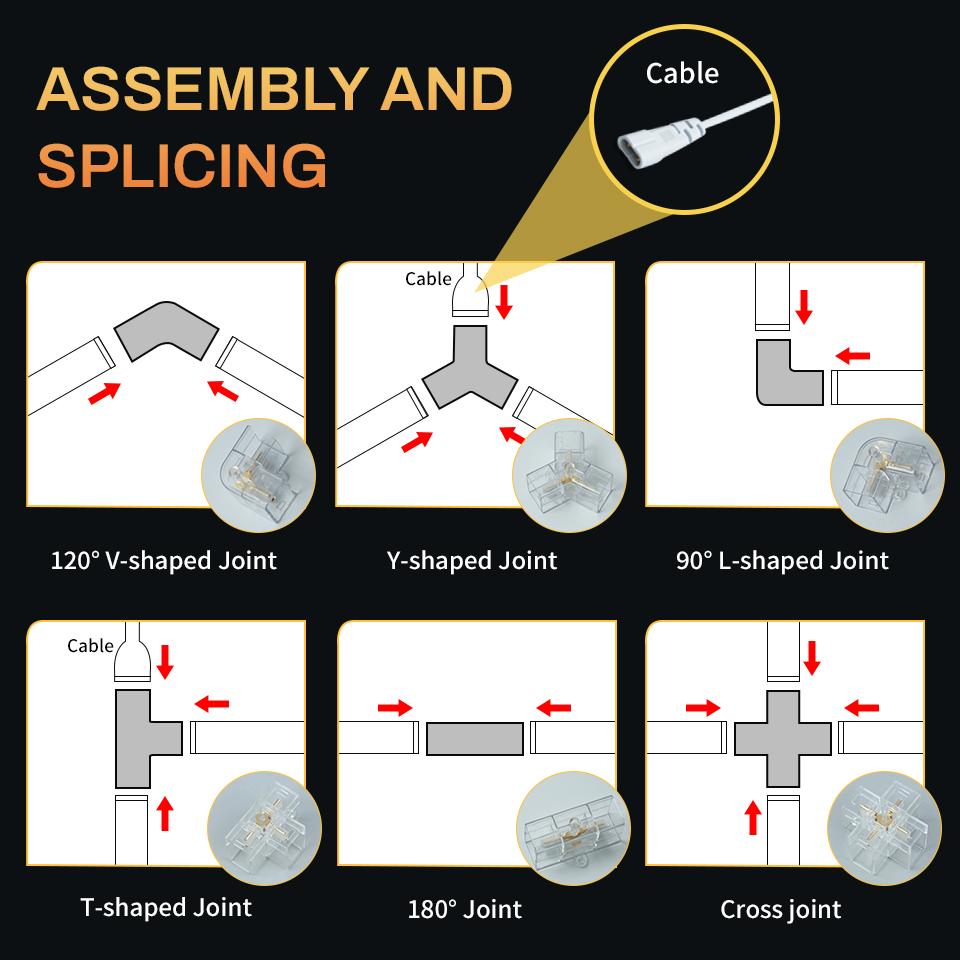 440мм Гаражный свет Шестиугольные светильники Лампа 85-265В Светодиодная трубка Сотовая потолочная подсветка Для авто Кузовной ремонт Автомобиль Светодиодная мастерская