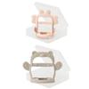 TGM 2 Sets of Anti-sucking Wrist Teethers, 2 Wrist Teethers (crab Pink + Bear Brown), Korean Baby Products