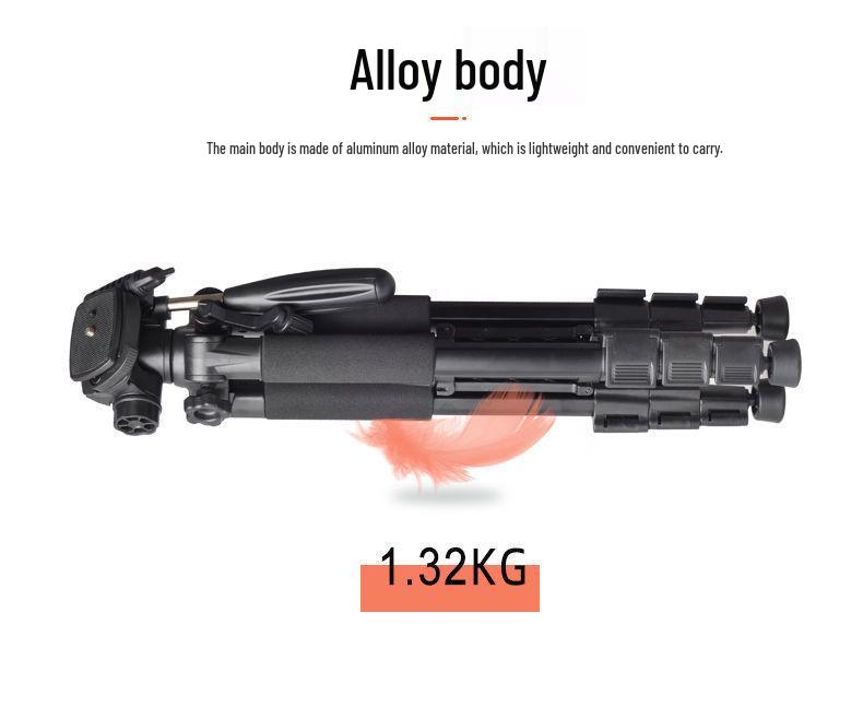 Universal Multi-Function Mobile Phone Stand with Beauty Fill Light for Live Streaming and Outdoor Use