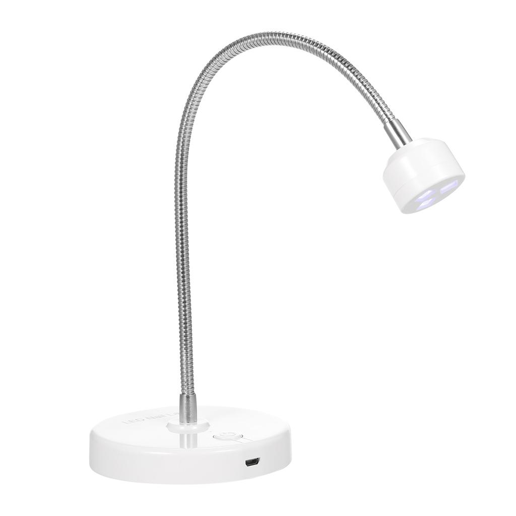 УФ светодиодная лампа для ногтей Гель-лак Сушка для ногтей Лампа для полимеризации клея для ногтей Регулируемый угол 360 градусов УФ-свет для ногтей Светодиодная терапия