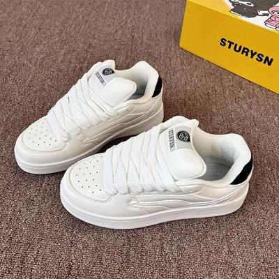 Нишевая универсальная обувь для хлеба оригинальная белая обувь на платформе женская модная тенденция 2025 года весна новая спортивная и любительская обувь для сноуборда