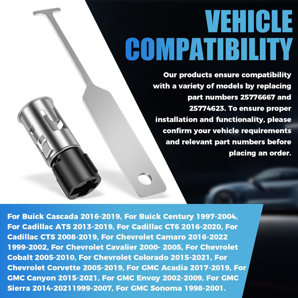 Lighter Socket Removal Tool 25776667 and 25774623 Cigarette Lighter Base Disassembly Tool Set Replacement for Chevy Avalanche