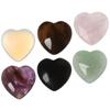 Jewelry Reiki Minerals Natural Quartz Chakra Healing Stone Heart Shape Crystal Gemstones Pendant