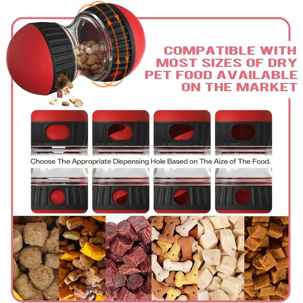 Игрушка-головоломка для собак Эллиптическая дорожка Катание на мяче Повышение интеллекта Дырявая еда Развитие хороших привычек Прочные интерактивные игрушки для домашних животных