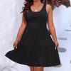 Women's Summer Casual   A Line Dress Tiered Sleeveless Sundresses Beach Vacation Outfits