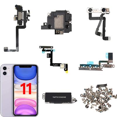 Замена внутренних частей для iPhone 11 Передняя камера Динамик уха Шлейф питания и громкости Полный набор винтов Тактильный движок .....