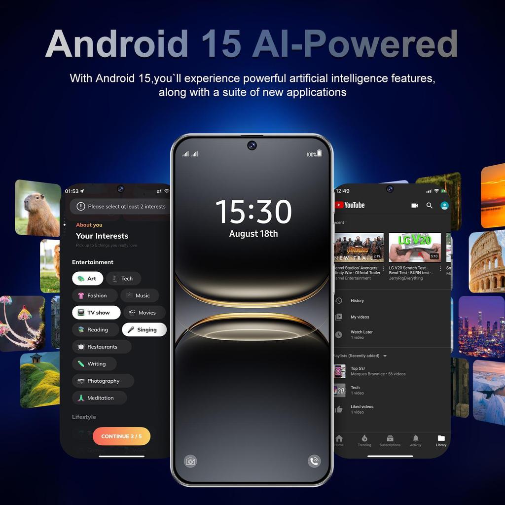 Смартфон C17 Pro Max 16 ГБ+1 ТБ - Большой экран, Идеально подходит для мировых рынков