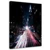 Canvas Print Illuminated City Street