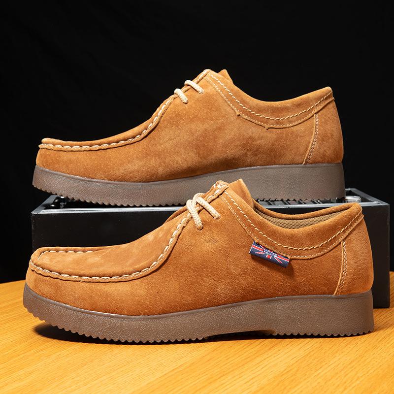 Мужская обувь новая универсальная мужская матовая кожа кожа мягкая подошва деловая повседневная маленькие кожаные туфли спортивная обувь