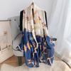 180 * 90cm Summer Women'S New Medium To Long Scarf Shawl Breathable Sunscreen Fashionable Versatile Premium Silk Scarf