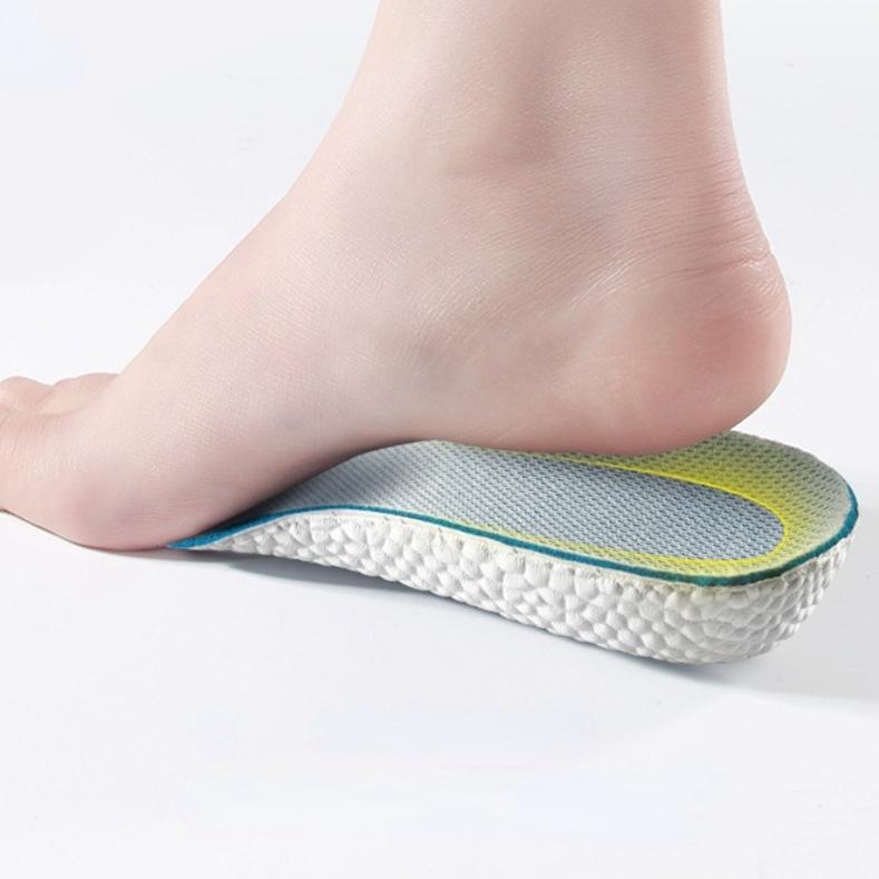 Мужская и женская поддержка свода стопы, внутренняя увеличивающая стелька, невидимая дышащая с мягкой подошвой, динамическая амортизирующая стелька