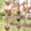 Metal Garden Rain Chain Decorative Long Lasting Steel Leaves Wind Chime Creative Hanging Rain Chain for Garden Outdoor