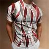 Fashionable Men's 3D Printed T-shirt, Summer Punk Trend Short Sleeved Top, Personalized Street Casual O-neck Clothing