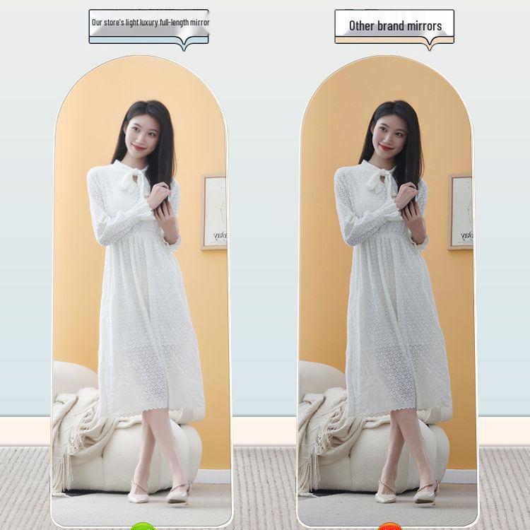 Full-Length Floor Mirror: Stylish Wall-Mounted Dressing Mirror for Bedrooms and Fitting Rooms