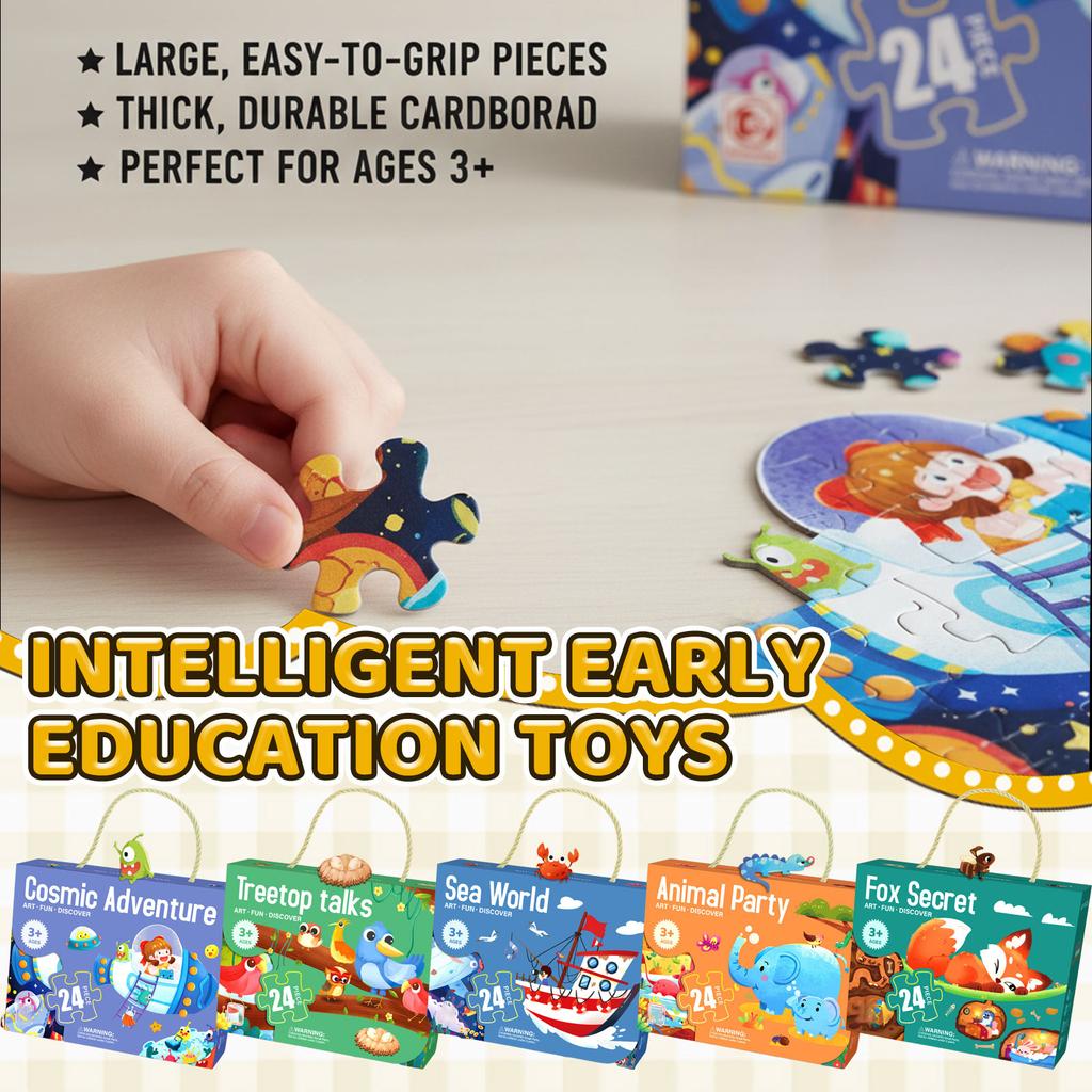 Children's Advanced Educational Puzzles For Kindergarten Boys And Girls, Early Education Assembly Toys Puzzle thickness 1cm
