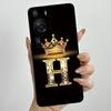 Для Huawei P60 / P60 Pro / P60 Art Чехол для телефона с короной и буквой для пары HuaweiP60 P60Pro P60Art Мягкий силиконовый TPU Защитный корпус