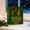 Christmas Countdown Calendar 24 Day Countdown Box 2025 Marcus The Worm Acrylic Ornament for Holiday Home Decor Car & Party Fun
