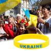 Браслет с украинским флагом Украинский патриотический подарок Украинский резиновый браслет