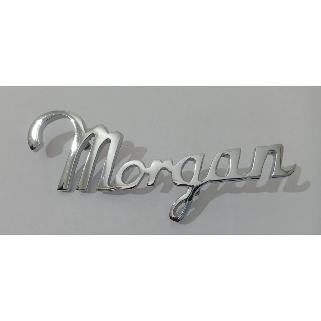 Morgan Script Badge Chrome Zinc Alloy |Fit For