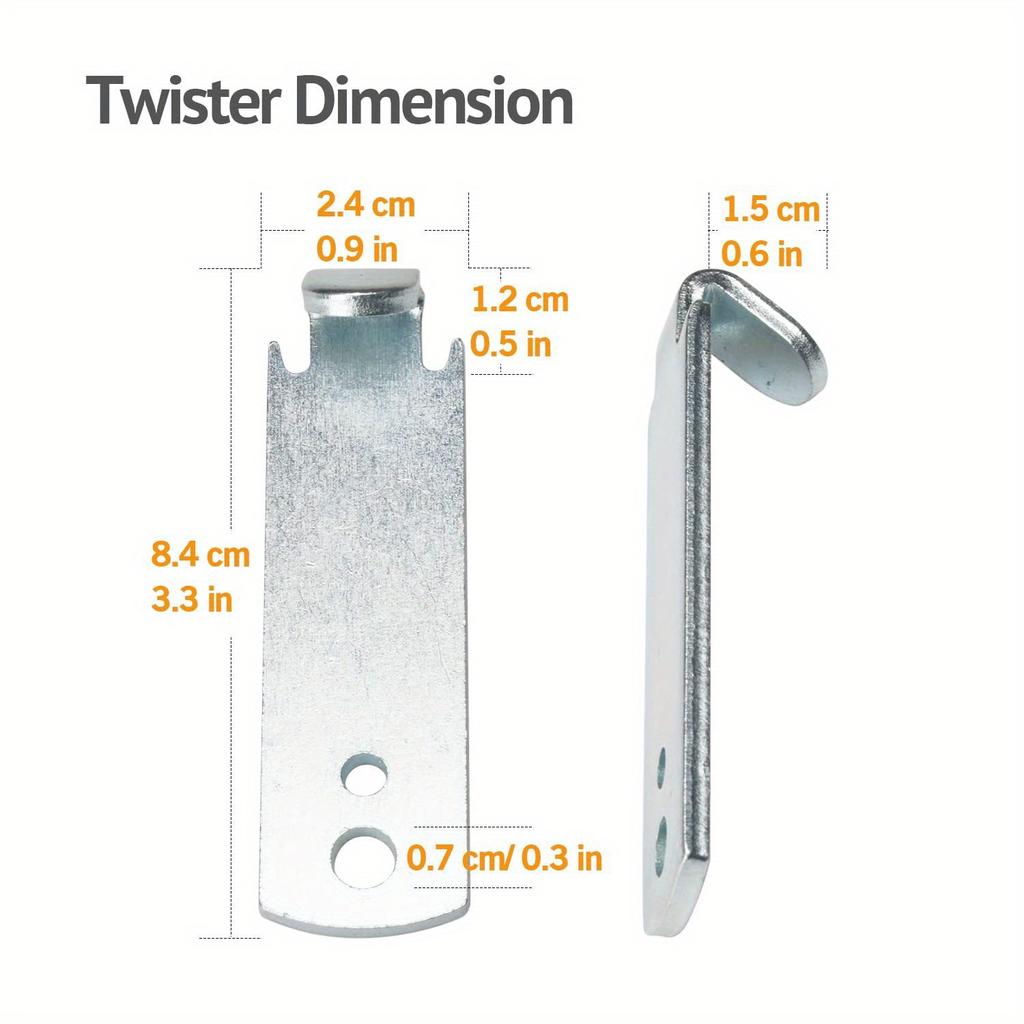 1 шт. Инструмент для скручивания проволоки для забора для клипс для Т-образных столбов, Экономия времени, Инструменты для колючей проволоки, Легко использовать, Достаточно прочный, чтобы скрутить любую проволоку для забора