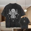 Harajuku Vintage Washed T Shirts Death Note Anime Graphic Printing T Shirt Oversize Cotton Fashion Streetwear Top