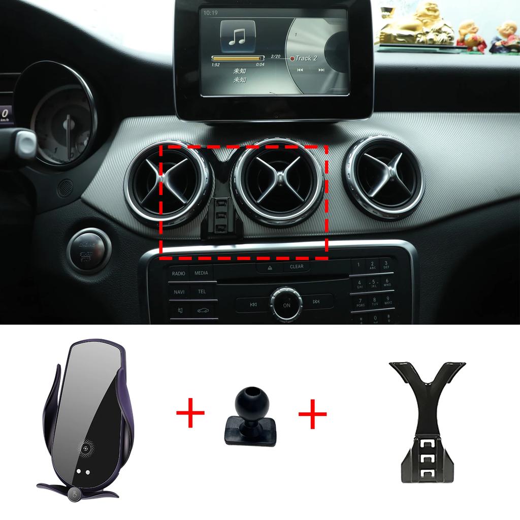 Car Mobile Phone Holder Accessories for Mercedes Benz GLA X156 CLA 2015~ GPS Bracket Navigation Stand Auto