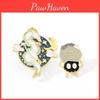 Exquisite Alloy Enamel Cartoon Character Brooch Pin Princess And No-face Yin-yang Design
