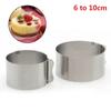 4 Inch Retractable Stainless Steel Circle Mousse Ring Baking Tool Cake Mould Mold, Ajustable 6-10cm