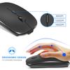 Thin Usb Optical Rechargeable Wireless Mouse 2.4g Receiver Super Slim Mouse Cordless Computer Pc Laptop Desktop