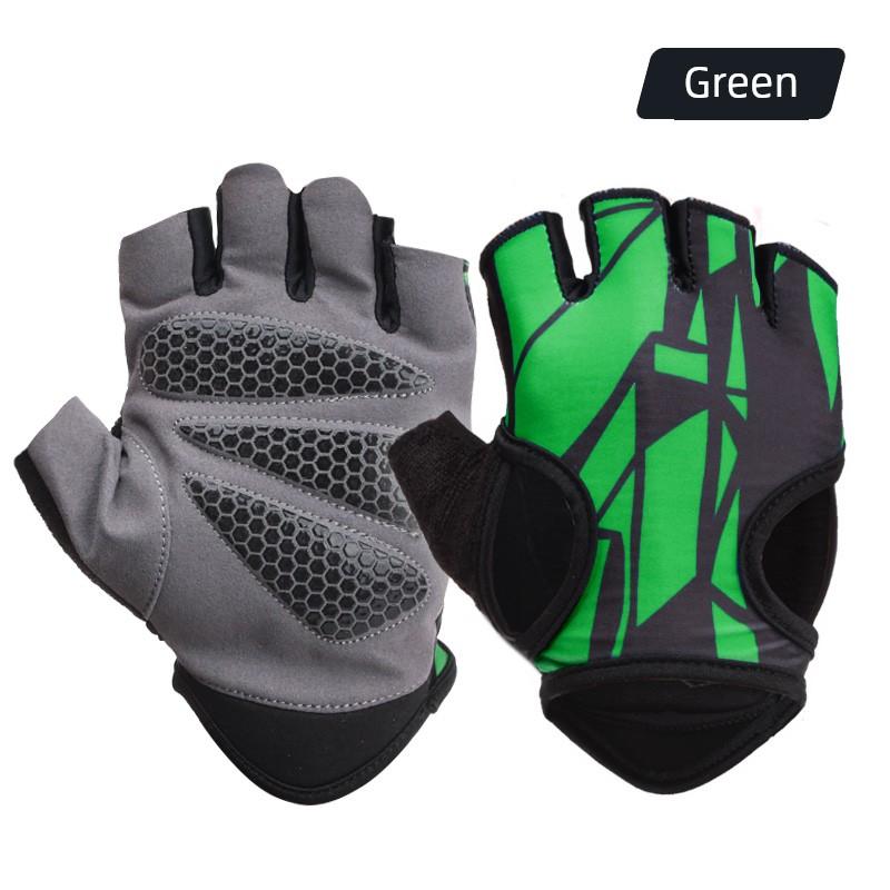 Fitness Gloves Men's and Women's Breathable Thin Equipment Training Anti-Cocoon Half Finger Exercise Wait Lifting Spinning Non Slip Palm Protector