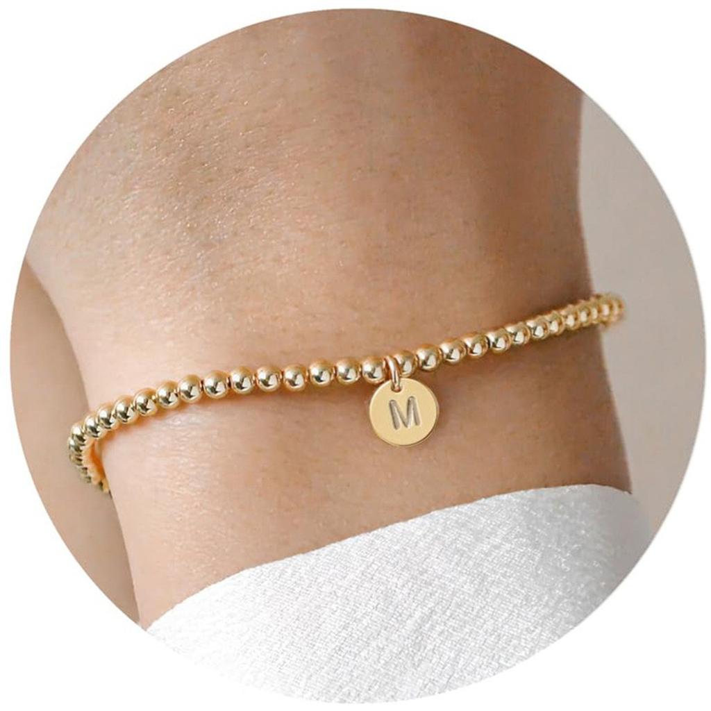 Initial Heart Bracelet Heart Letter Bracelet Personalized Monogram Bracelet 1 Pc