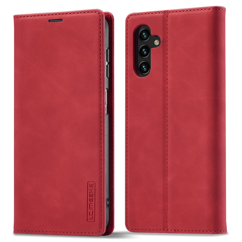 LC.IMEEKE Для Samsung Galaxy S24 FE Чехол Кошелек Микрофибра Кожа Чехол для телефона