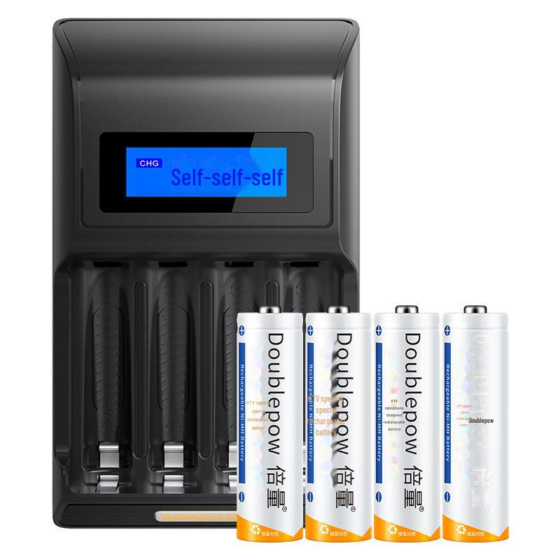 Комплект из 2 аккумуляторных батарей 5-го поколения 1,2 В с интеллектуальной подсветкой, 3300 мАч, для микрофонов