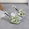 Fairy-Style Sweet Bow Stiletto Heels: Women’s Summer 2023 Korean Sandals